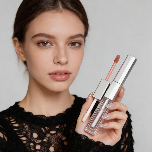 Nude Lip Color & Clear Gloss Duo
