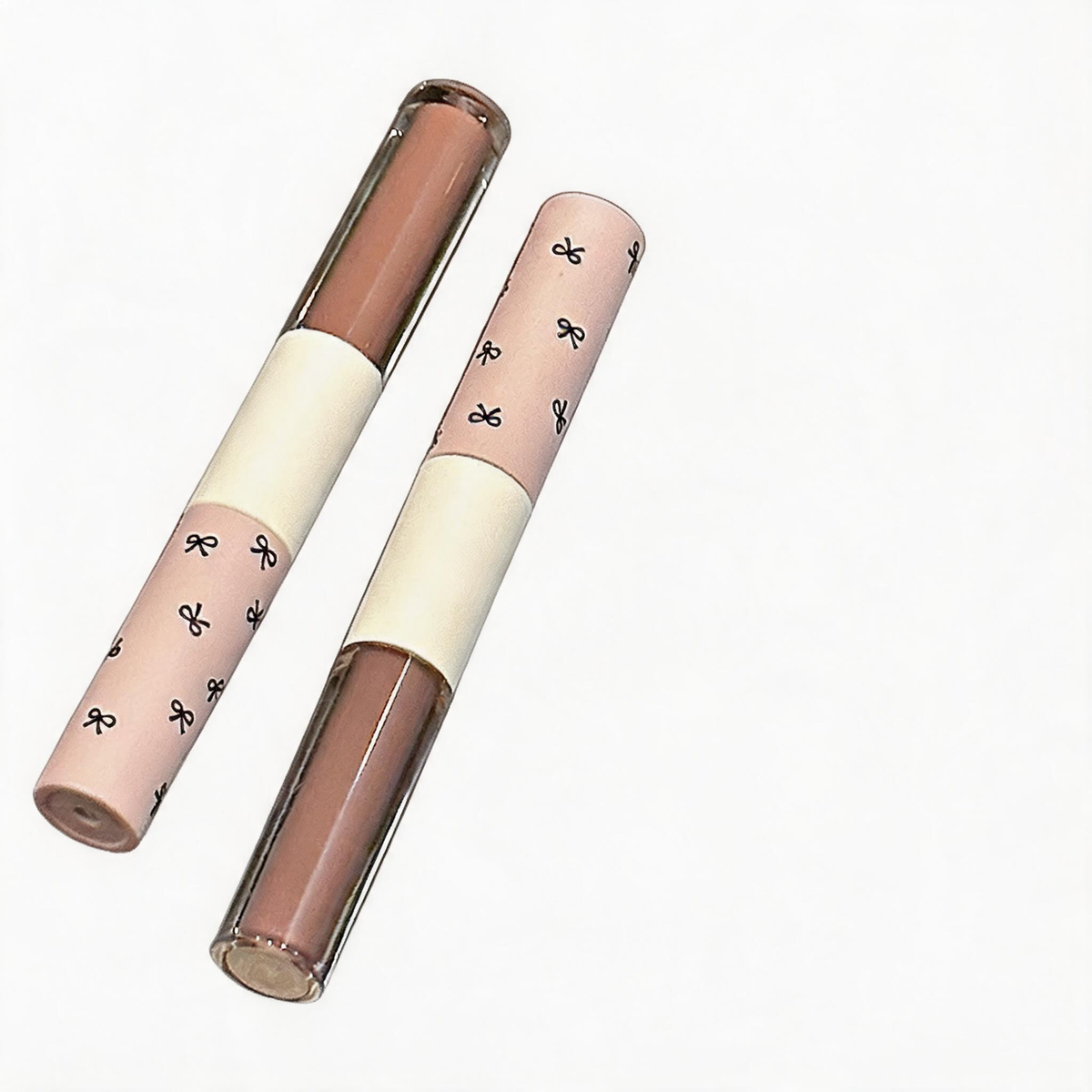 Dual-Ended Liquid Lipstick & Lip Gloss Duo in Cute Bow Case