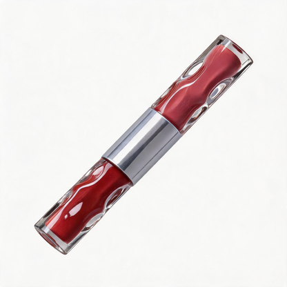 Dual-Ended Glassy Gloss & Velvet Lip Stain Duo in Metallic Tube