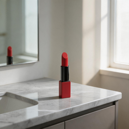 Nourishing Matte Red Lipstick Set in Bold Square Case