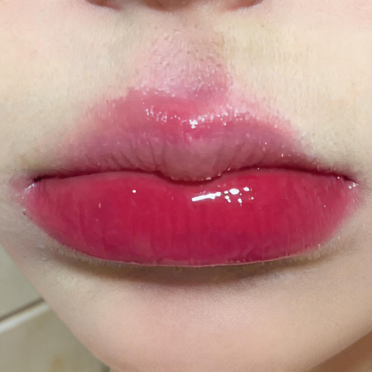 Dual-Ended Liquid Lipstick & Glassy Lip Gloss Duo in Pastel Pink Case