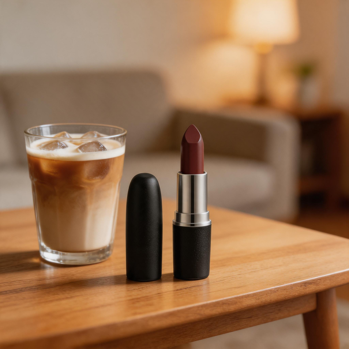 Velvet Matte Long-Lasting Lipstick in Classic Black Bullet Tube
