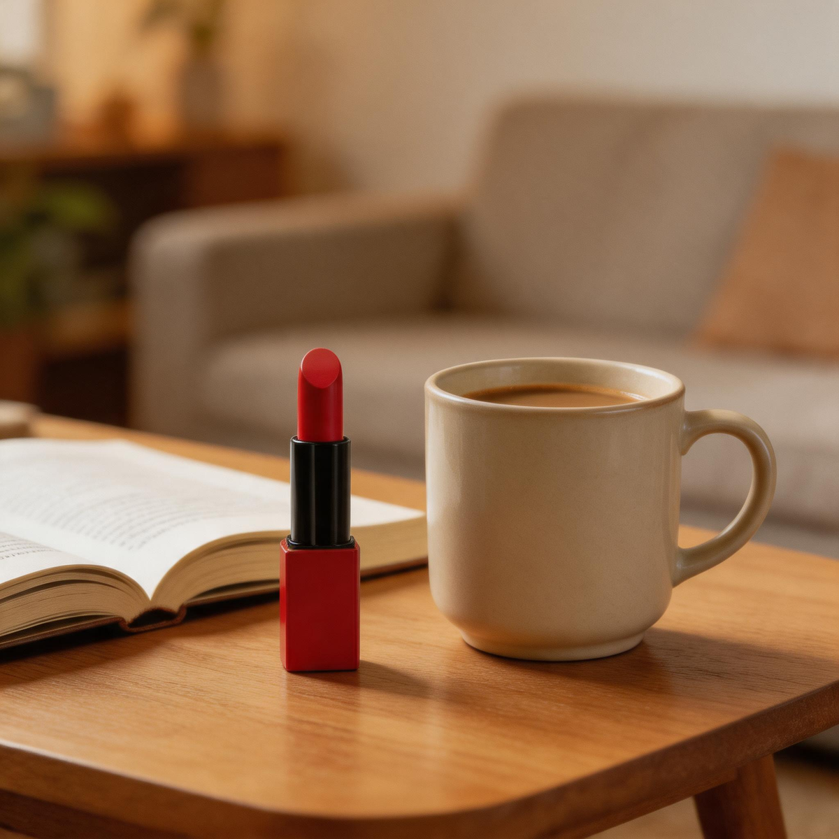 Nourishing Matte Red Lipstick Set in Bold Square Case